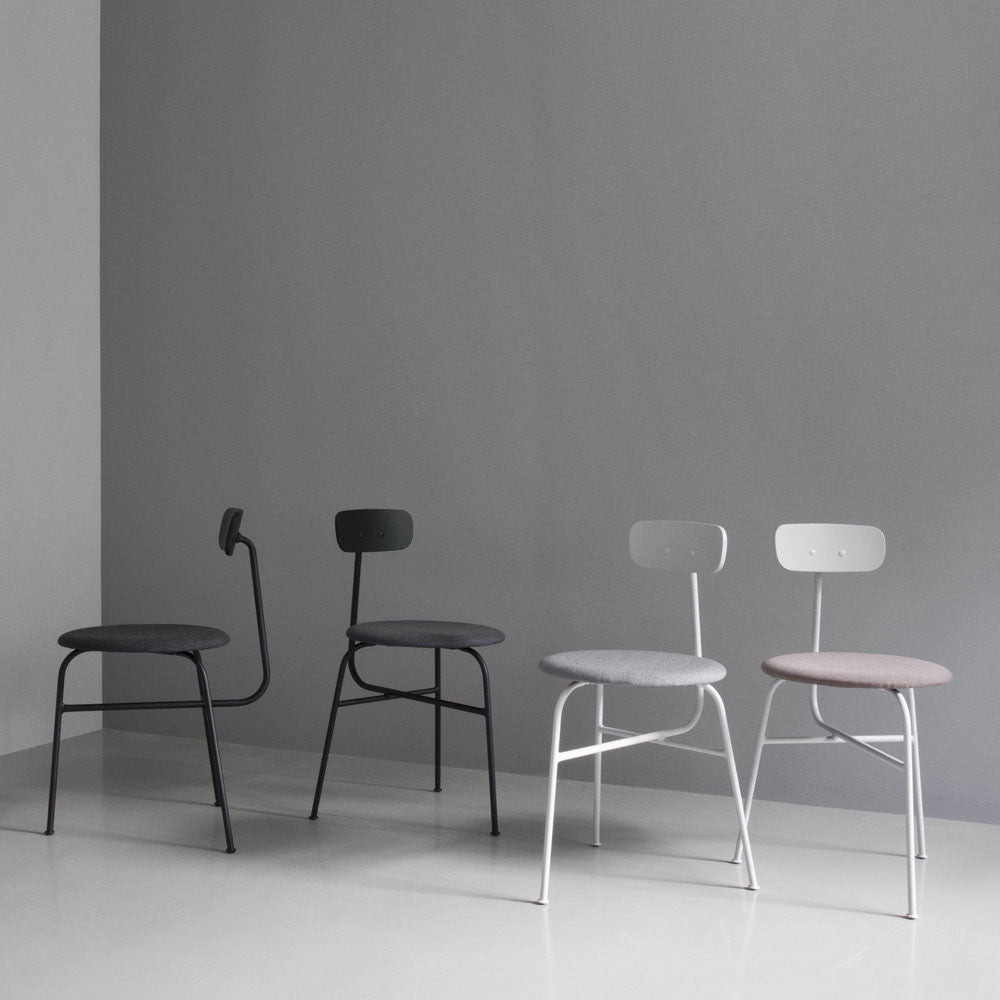 MENU Afteroom Chair Stol Stoppad Padded Grey Light Grey Grå Ljusgrå