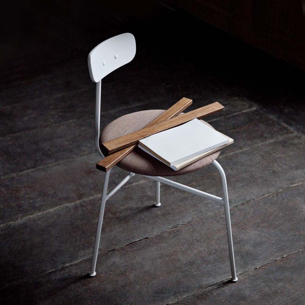MENU Afteroom Chair Stol Stoppad Padded Grey Light Grey Grå Ljusgrå