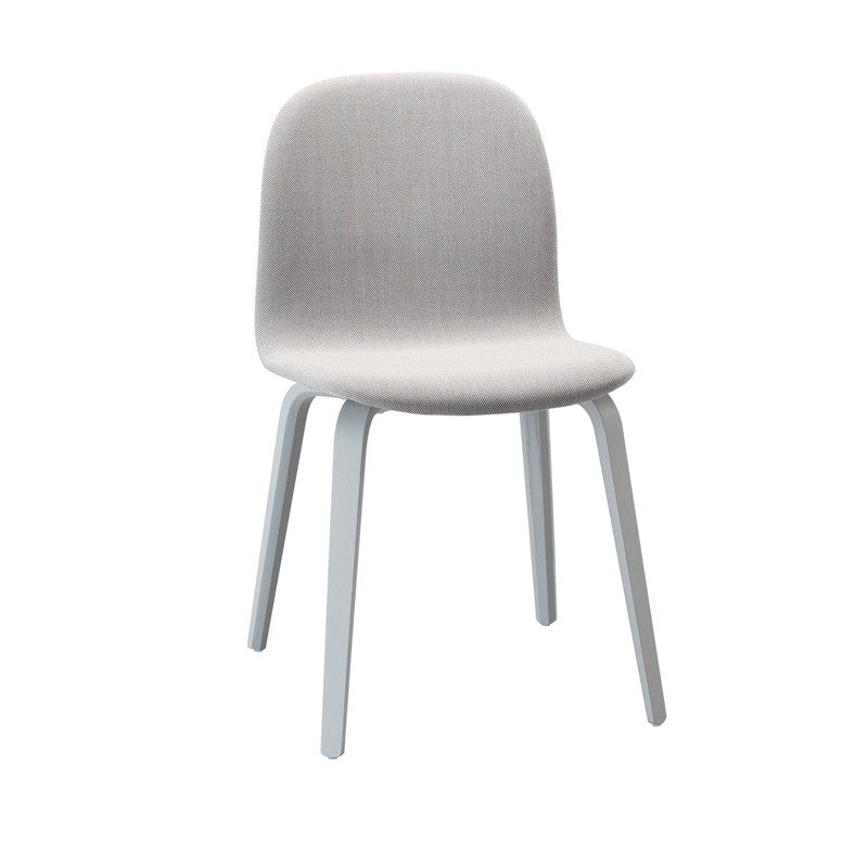 Muuto Visu Chair Wood Base Upholstery Grey Steelcut Trio133