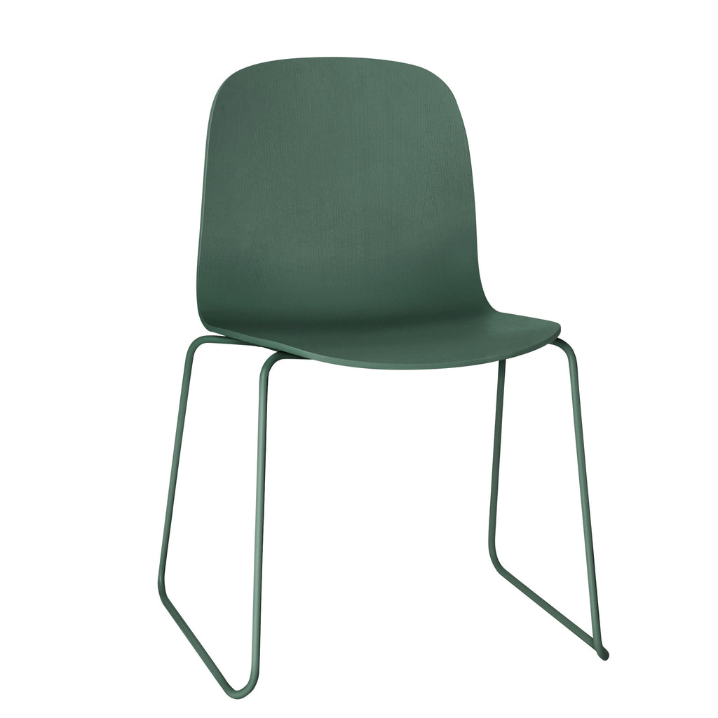 Muuto Visu Chair Wire Base Green